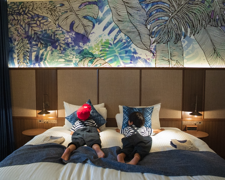 ヴィラの中のベット