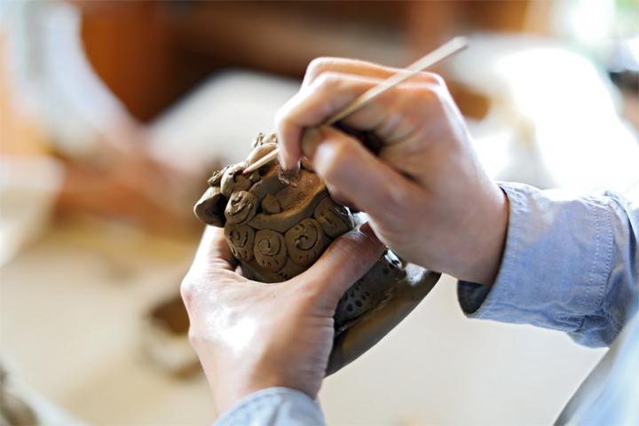 「窯元 育陶園」のやちむん体験