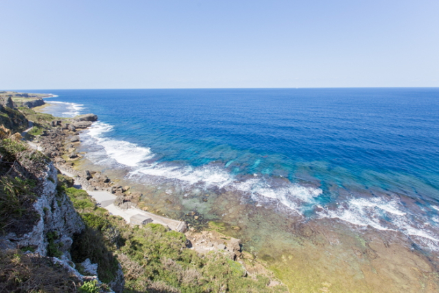 伊江島の絶景スポット「湧出展望台」